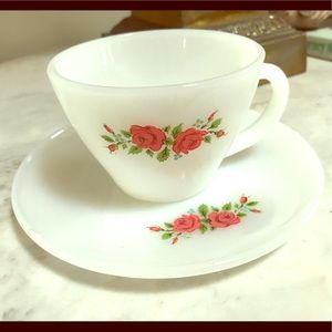 FireKing Cup and Saucer